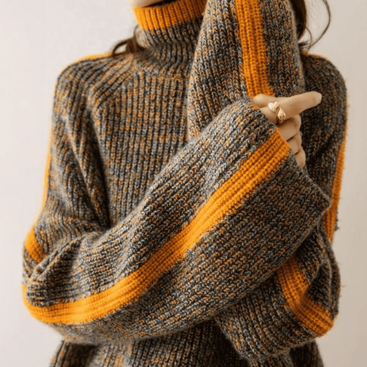 Britt | Melange Knit Turtleneck